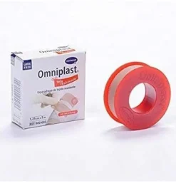 Esparadrapo Hipoalergico - Omniplast Tejido Resistente (1 Unidad 5 M X 1,25 Cm)