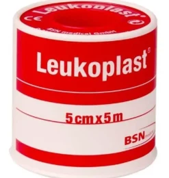 Esparadrapo - Leukoplast (1 Unidad 5 M X 5 Cm Color Blanco)