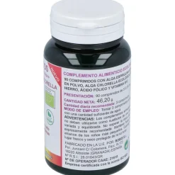 Espirulina+chlorella +ácido Folico+hierro+b12 90comp - Robis