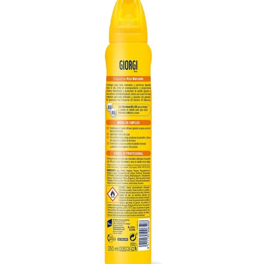 Espuma Fijadora Método Curly Nº4 Rizos Marcados 250ml - Giorgi