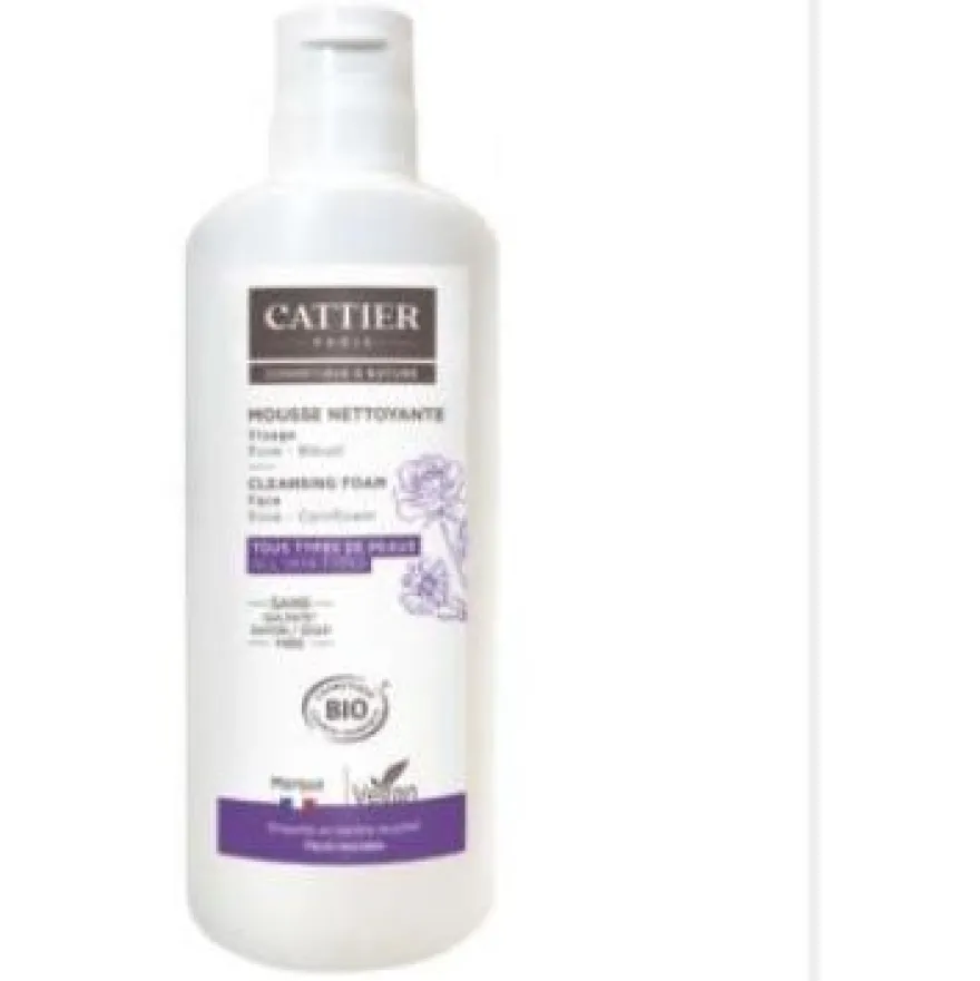 Espuma Limpiadora Facial sin Jabon 150ml - Cattier