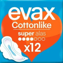 Evax Compresas Cottonlike Alas Super 12U