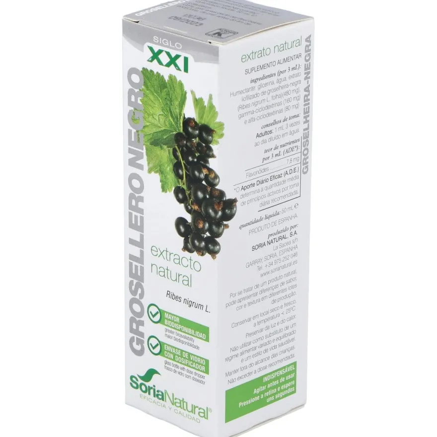 Ext. Grosellero Negro Xxi 50ml. S/al - Soria Natural