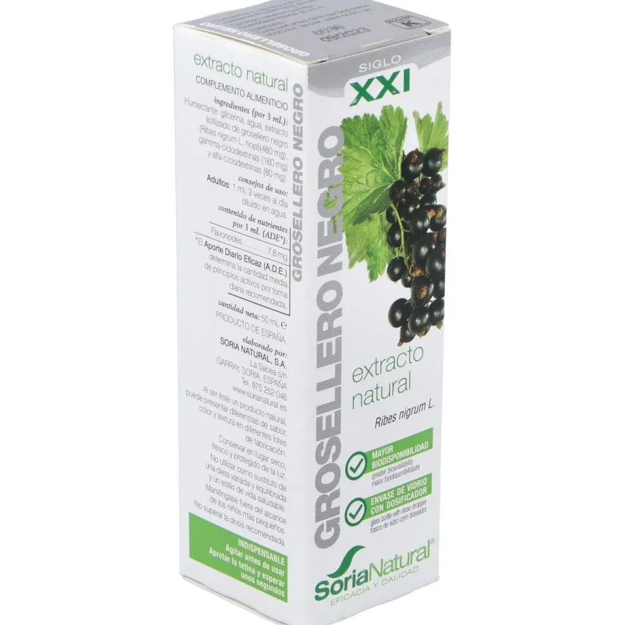 Ext. Grosellero Negro Xxi 50ml. S/al - Soria Natural