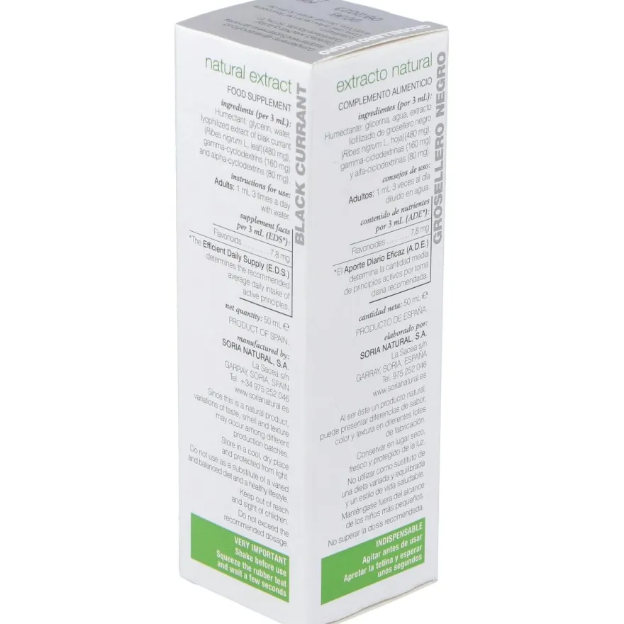 Ext. Grosellero Negro Xxi 50ml. S/al - Soria Natural