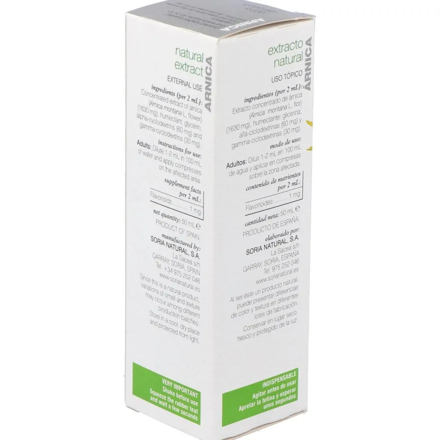 Extracto Arnica Xxi 50 Ml Soria Natural