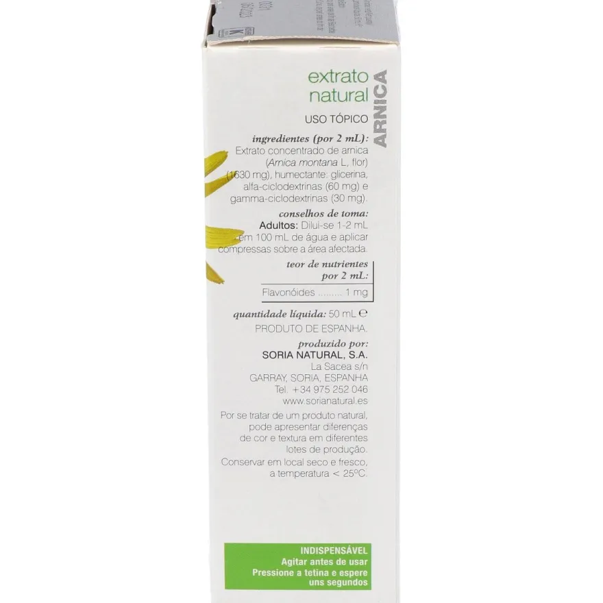 Extracto Arnica Xxi 50 Ml Soria Natural