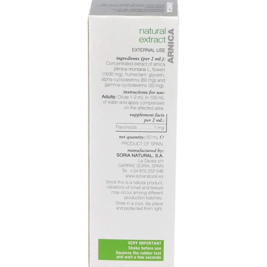 Extracto Arnica Xxi 50 Ml Soria Natural