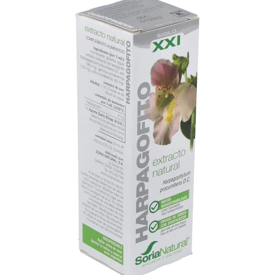 Extracto Harpagofito Xxi 50 ml Soria N - Soria Natural
