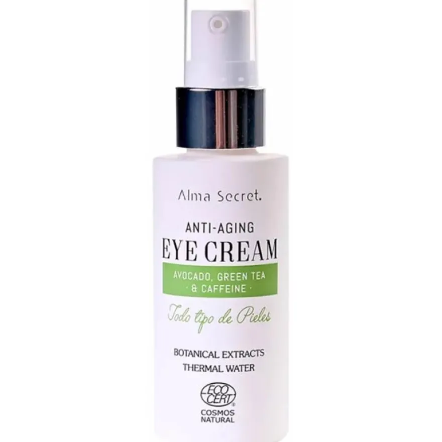 Eye Cream Antiedad con Aguacate, Té Verde y Cafeína Botanical Extracts 30 ml - Alma Secret