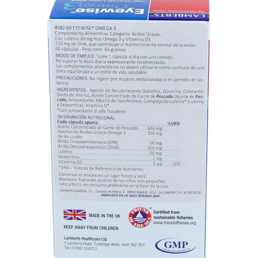 Eyewise Omega 3 60caps - Lamberts