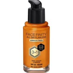 Facefinity All Day Flawless 3 In 1 Foundation W91 - Warm Amber 30 ml - Max Factor