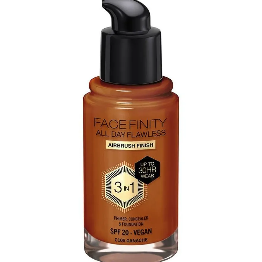 Facefinity All Day Flawless 3 In 1 Foundation C105 - Ganache 30 ml - Max Factor