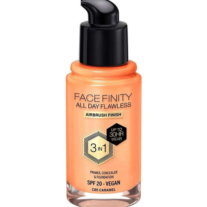 Facefinity 3in1 Primer, Concealer y Foundation 85 - Caramel 30 ml - Max Factor