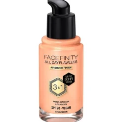 Facefinity 3in1 Primer, Concealer y Foundation 75 - Golden 30 ml - Max Factor