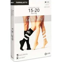 Farmalastic Calcetín Ejecutivo Hombre Negro Talla Xl 1 Par