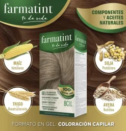 Farmatint (1 Envase 135 Ml Tono Rubio Claro Ceniza)