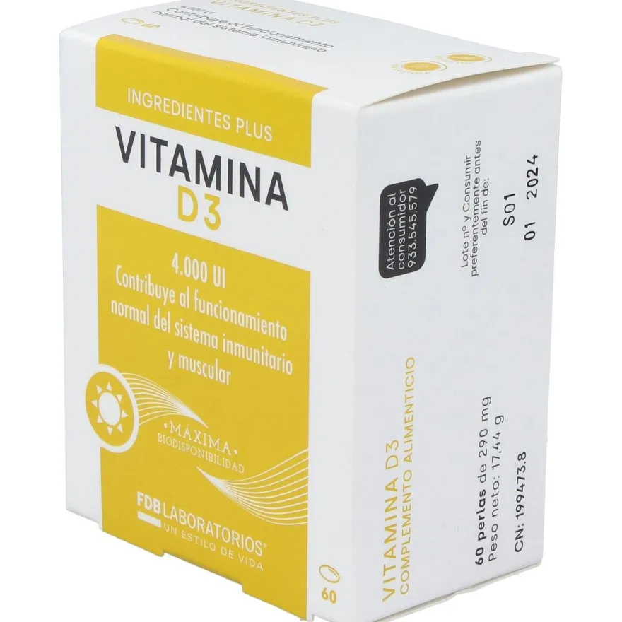 Fdb Vitamina D3 4000Ui 60 Perlas