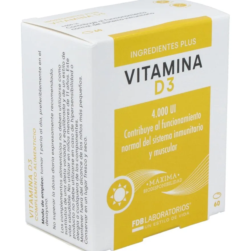 Fdb Vitamina D3 4000Ui 60 Perlas