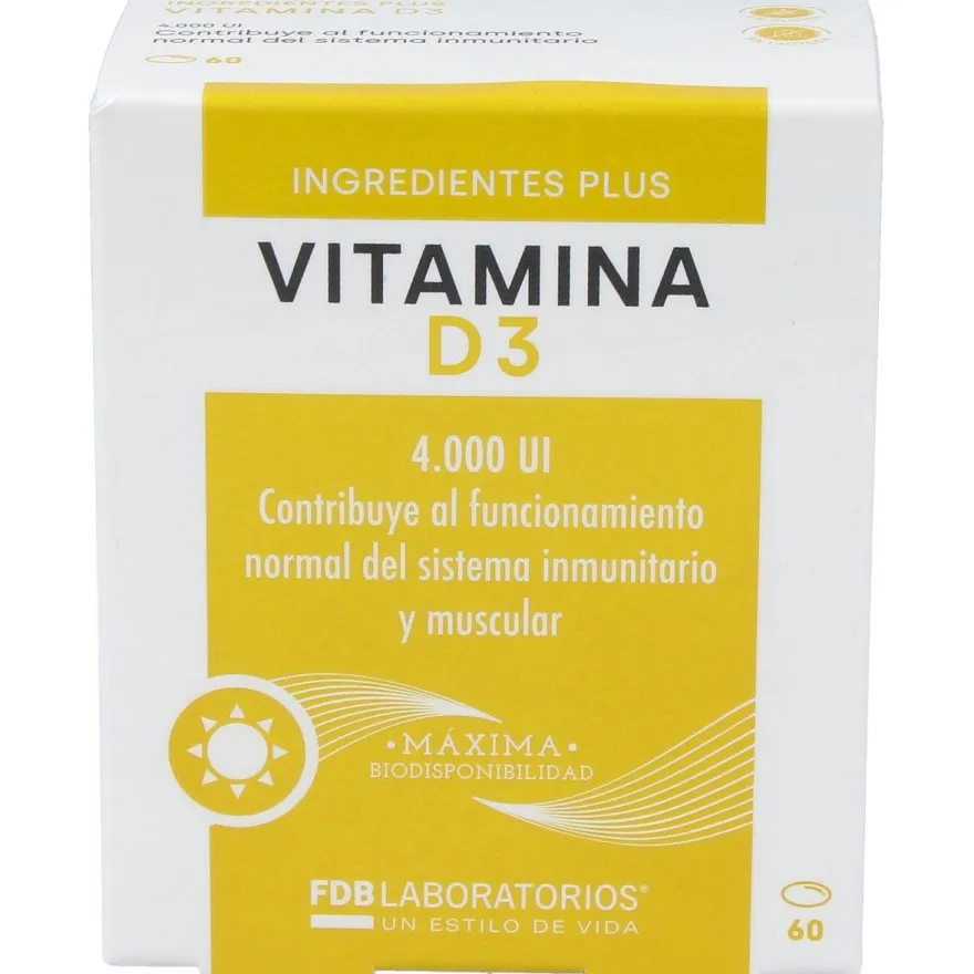 Fdb Vitamina D3 4000Ui 60 Perlas