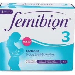 Femibion 3 Multivitaminas Mujer Lactancia con Ácido Fólico 28caps + 28comp - Sin Marca