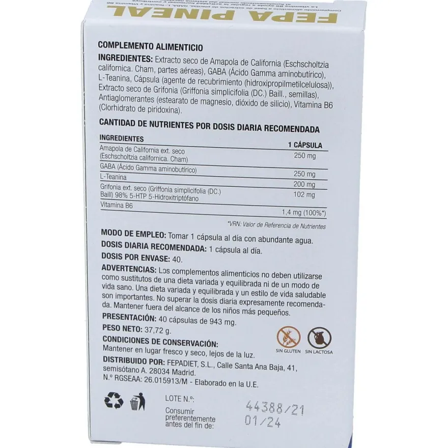 Fepa-Pineal 40Cap.