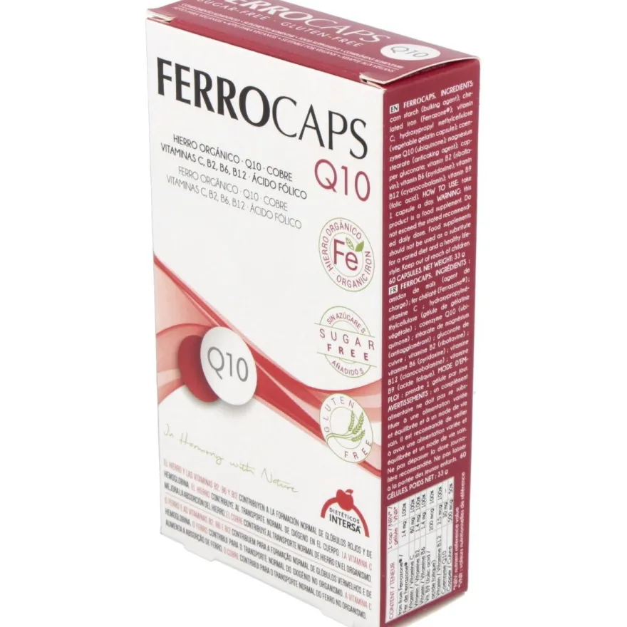 Ferrocaps Q10 60 Cápsulas - Intersa