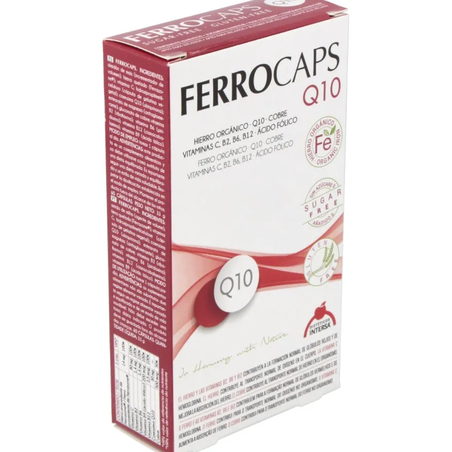 Ferrocaps Q10 60 Cápsulas - Intersa