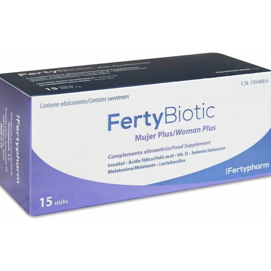 Fertybiotic Probiótico Mujer 15 Sticks - Sin Marca