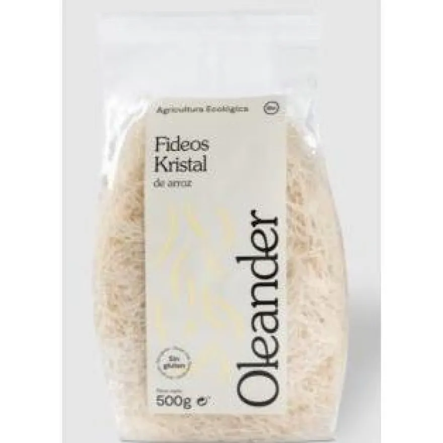 Fideo Arroz Kristal Bio 500 g - Oleander