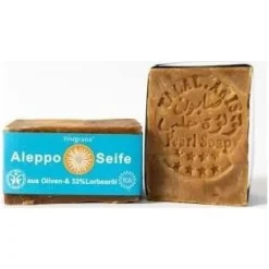 Finigrana Aleppo Seife Jabón en Barra Aceite de Oliva y Laurel 32% 165g - Savon Du Midi