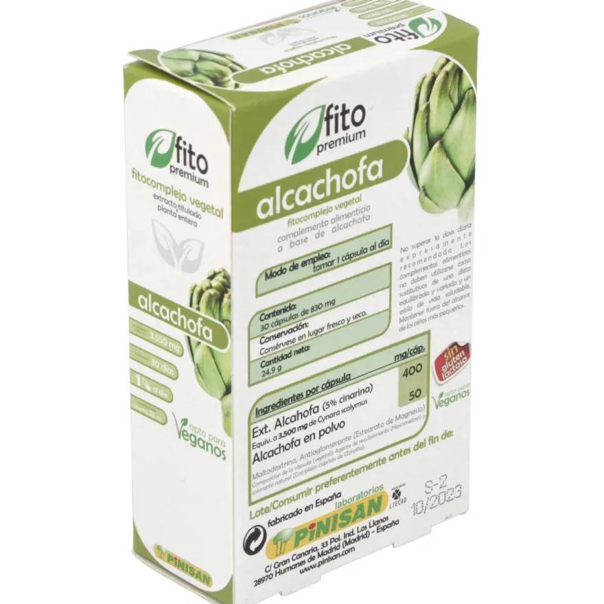 Fito Premium - Alcachofa - Pinisan - 30 Cápsulas