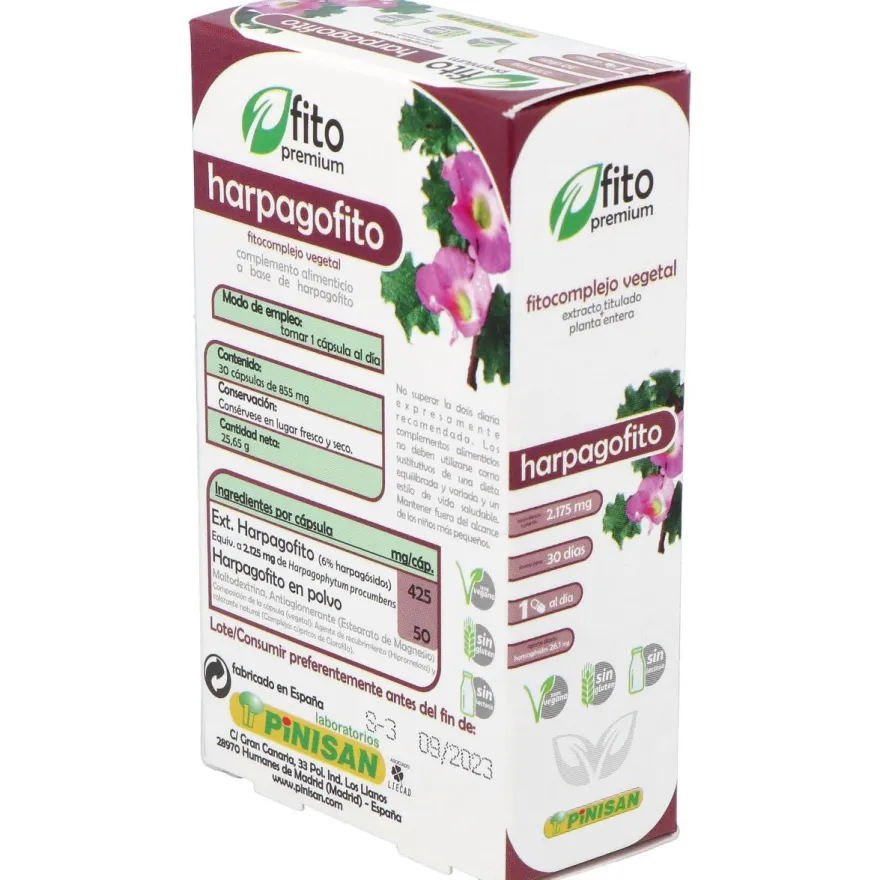 Fito Premium - Harpagofito - 30 Cápsulas - Pinisan