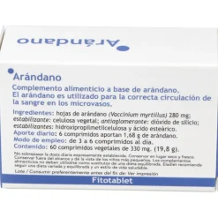 Fitotablet Arandano (Mirtilo) 60Comp