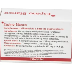 Fitotablet Espino Blanco 60Comp.