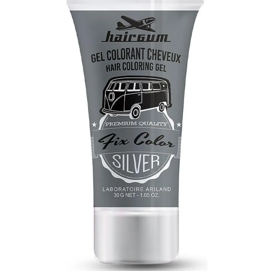 Fix Color Gel Colorante Cabello Plateado 30ml - Hairgum