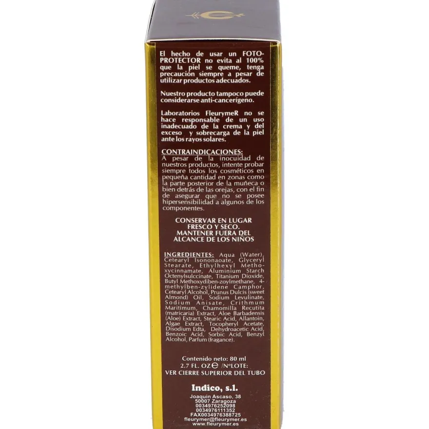 Fleurymer Crema Solar Facial Spf-50 Montaña