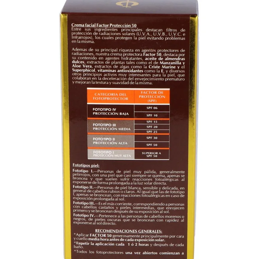 Fleurymer Crema Solar Facial Spf-50 Montaña