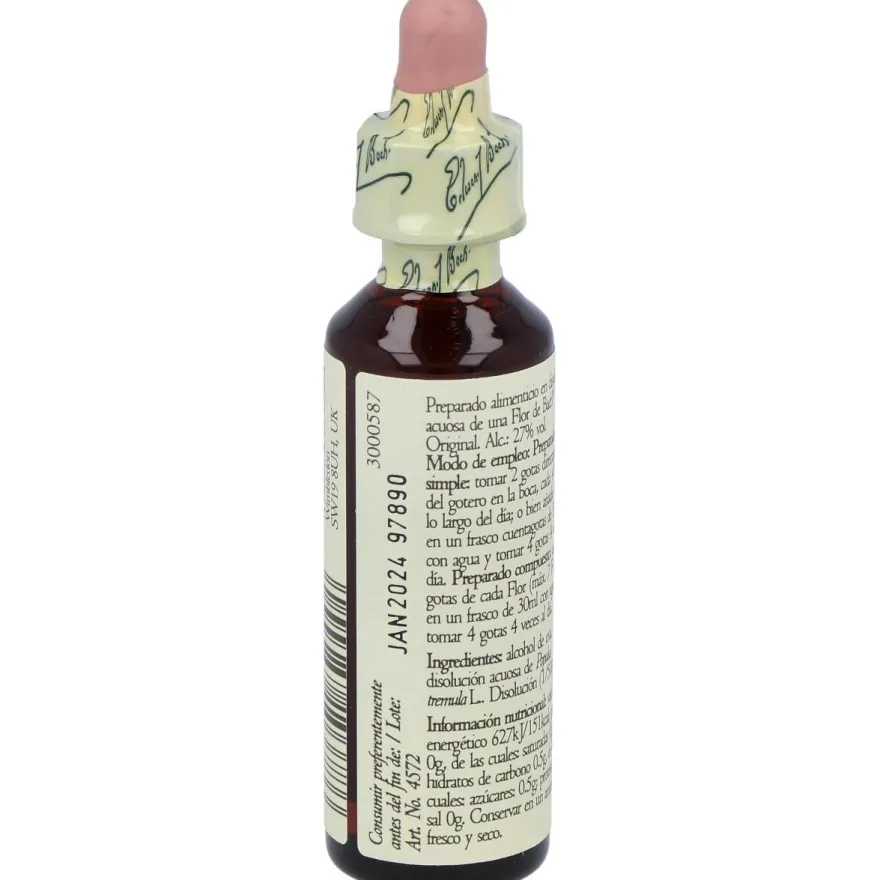 Flores Bach Aspen Alamo Temblon 20Ml.