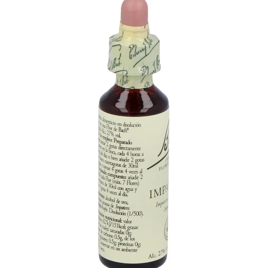 Flores Bach Impatiens Impaciencia 20Ml.