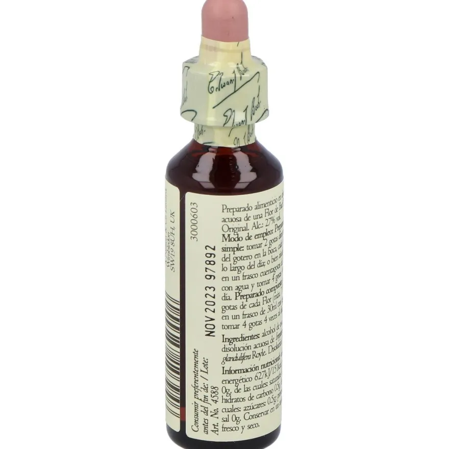 Flores Bach Impatiens Impaciencia 20Ml.