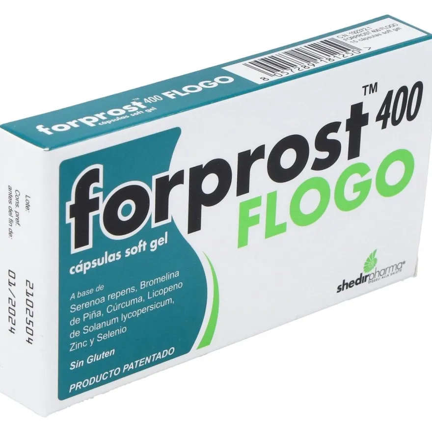 Forprost 400 Flogo Suplemento para la Salud Prostática en Cápsulas - Shedir