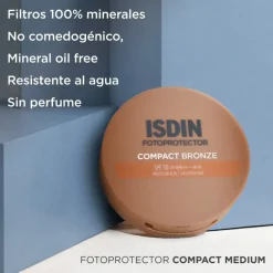 Fotoprotector Compact Bronce SPF50+, 10 g.- Isdin