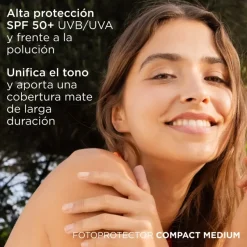 Fotoprotector Compact Bronce SPF50+, 10 g.- Isdin