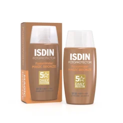 Fotoprotector Fusion Water MAGIC Color Bronze SPF 50, 50 ml. - Isdin
