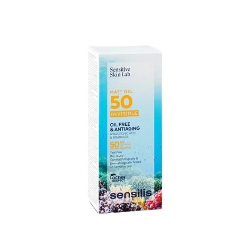 Fotoprotector Gel Matt Invisible. Oil Free SPF 50+, 40 ml. - Sensilis