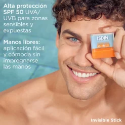 Fotoprotector Invisible Stick SPF 50, 10 g. - Isdin