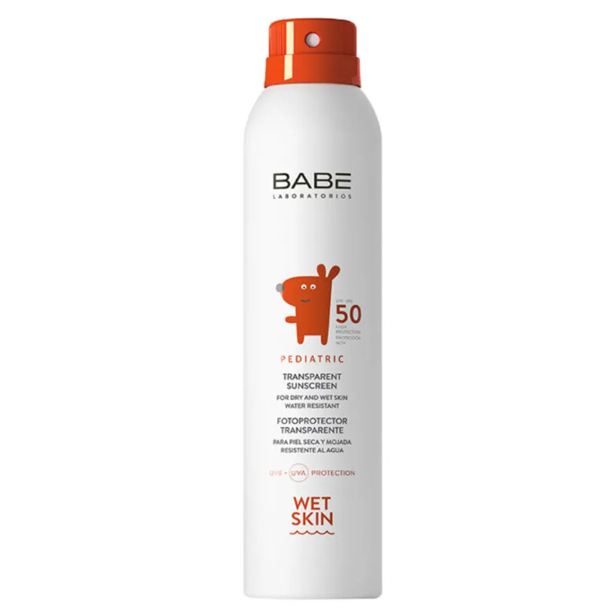 Fotoprotector Pediatric Transparente SPF 50+, 200 ml. - BABE