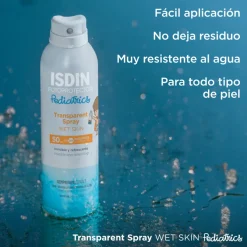 Fotoprotector Transparent Spray Wet Skin Pediatrics SPF 50, 250 ml. - Isdin
