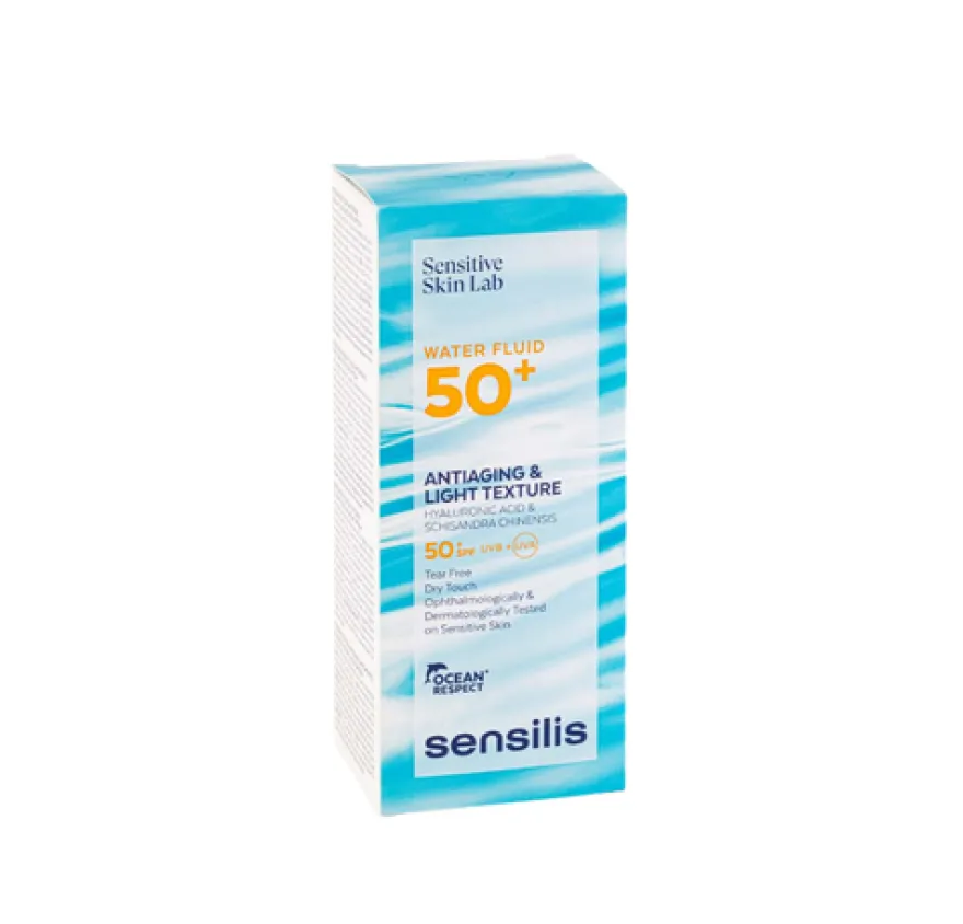 Fotoprotector Water Fluid 50+, 40 ml. - Sensilis